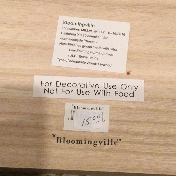 Bloomingville Wooden Tray NWT - Picture 2 of 2